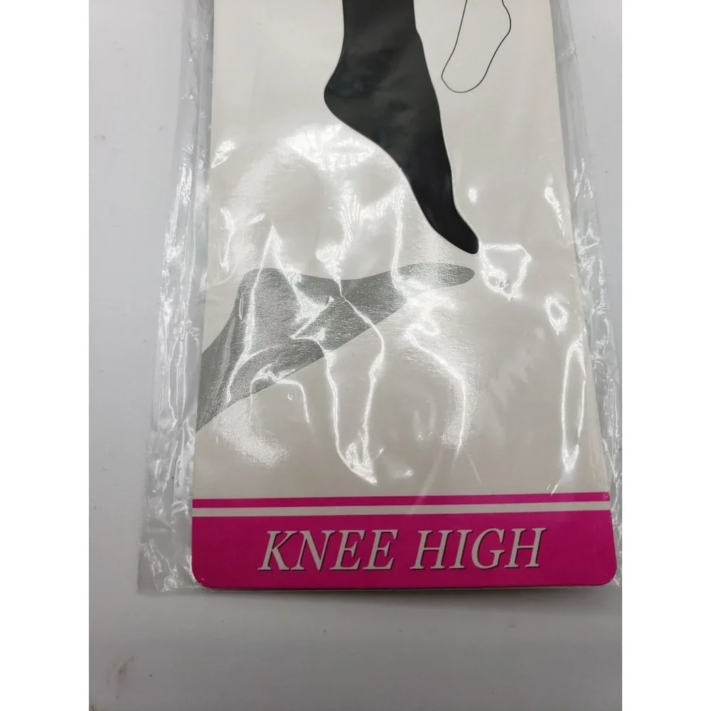 On The Go Premium Comfort Top Black Knee Highs One Size Fits‎ Most